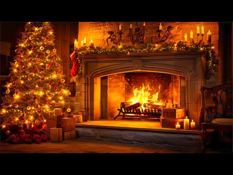 12 Hours Of Christmas Fireplace Traditional & Classic 🎄 Christmas Ambience 2024🔥 Fireplace Sound