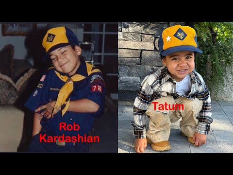 Twins! Khloe Kardashian's Son Tatum Wears His Uncle Rob Kardashian's Old Boy Scouts Hat