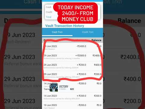 Money club refferal income