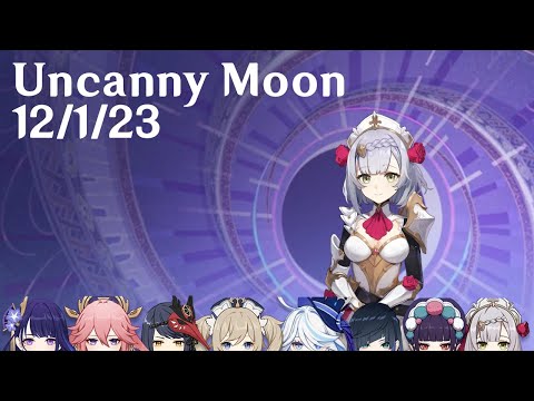 Genshin Impact - 36 star Spiral Abyss - Uncanny Moon 12/1/23