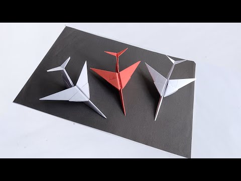 How to make an Amazing Paper Jet - BEST ORIGAMI PAPER JET