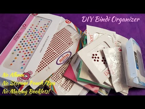 DIY Bindi Organizer | Quick and easy DIY to organize Sticker pottu | How to organize bindis