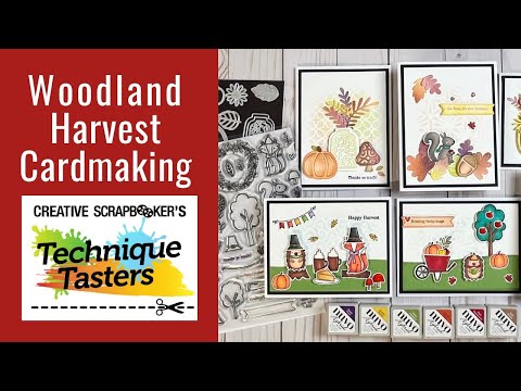 Woodland Harvest - Cardmaking - Technique Tasters #328