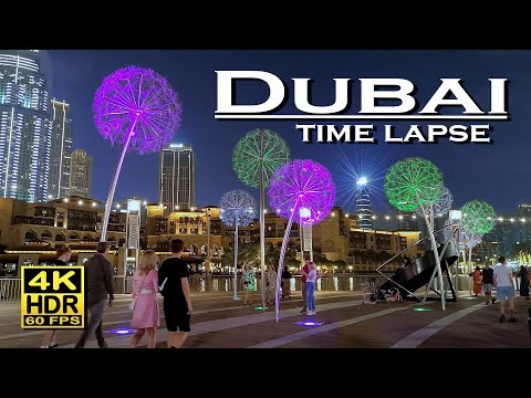 Dubai Time Lapse, United Arab Emirates in 4K 60fps HDR ( UHD ) 💖 The best places 👀 City center 🇦🇪