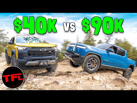 Compared Off-Road: Rivian R1T vs Chevy Colorado Trail Boss!