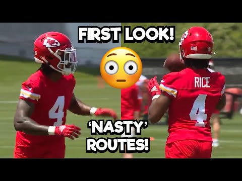 Rookie WR Rashee Rice Chiefs DEBUT 🔥 *NASTY ROUTES 👀 2023 Chiefs Rookie Minicamp highlights