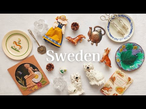 Large flea market in Sweden🌻Looking for vintage goods Scandinavians│Antiques丨Haul