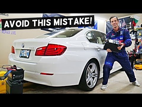 How To Replace Car Battery, Battery Replacement BMW F10 F11 520i 528i 530i 535i 550i 518d 520d 525d