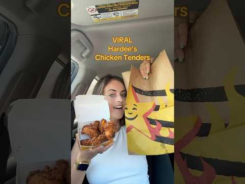 VIRAL Hardee’s Chicken Tenders ⭐️❤️🍗 #hardees #chickentenders #viralfood #hardeesorder #foodreview