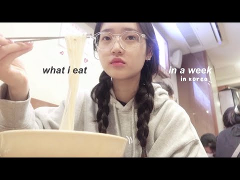 what i eat in a week in korea 🍙 (fancy buffets, street tteokbboki, cute cafes & more)