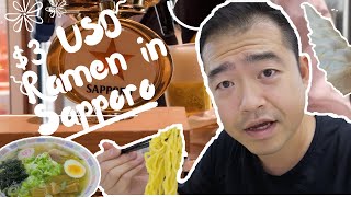 $3 USD Ramen In Sapporo | Sapporo Beer Museum | Food at Sapporo JR Station