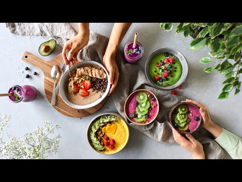 5 BREAKFAST SMOOTHIE BOWLS » easy + nutritious