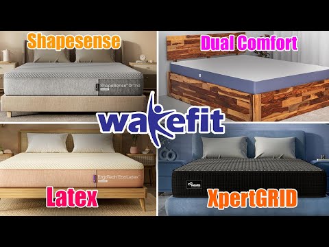 Wakefit Mattress Comparison 2025 (Shapesense vs Dual Comfort Vs Spring Vs Latex Vs XpertGRID