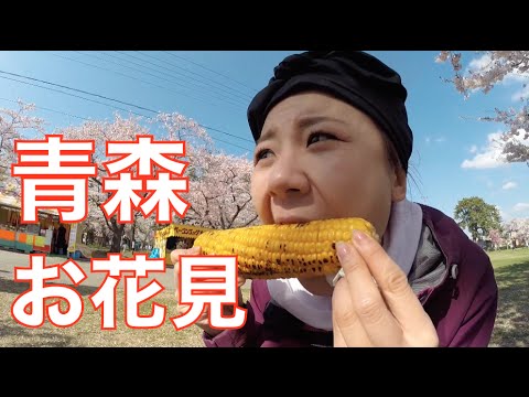 中国人モンちゃん食べまくり！北国の小さな春❤お花見篇「合浦公園」