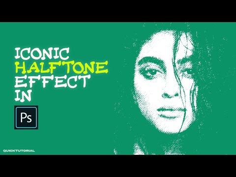 ICONIC HALFTONE EFFECT IN PS | PHOTOSHOP | QUICK TUTORIAL