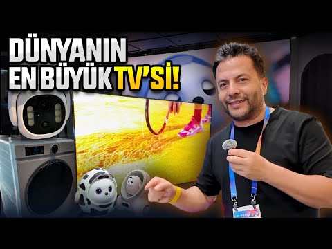 Dünyanın en büyük TV'sini gördük! TCL CES vLog!