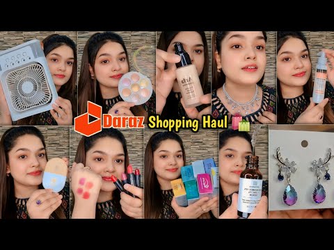 Daraz Shopping Haul | Testing Viral products from daraz | Makeup , Skin Care , Jewel...