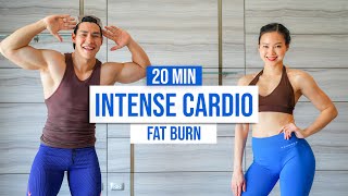 20 MIN INTENSE CARDIO FOR FAT BURN🔥 I Super Fun & Sweaty💦