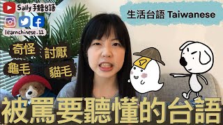 被罵要聽得懂的台語｜學台語壞話篇 ●討厭的台語/ 奇怪的台語/ 煩的台語/ 龜毛的台語/ 貓毛的台語●｜移民台灣的生活台語、職場台語、校園台語