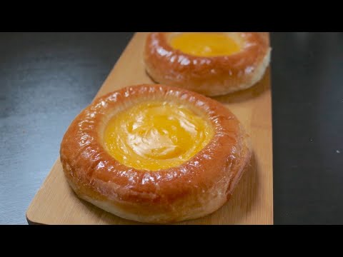 Custard buns recipe/ cream buns