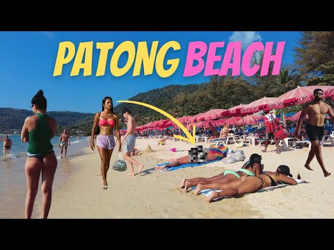 [4K] 🇹🇭 MOST FAMOUS Beach of Phuket - Patong Beach | Phuket Thailand 2023