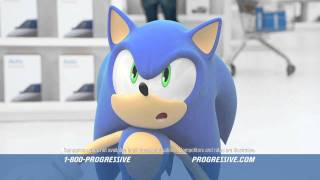 Progressive Ad Featuring Sonic the Hedgehog