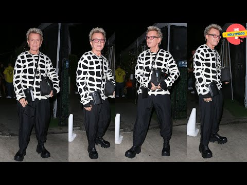 BILLY IDOL LEAVES GIORGIO BALDI AFTER CELEBRATING ANDREW WATT'S BIRTHDAY IN SANTA MONICA!!!