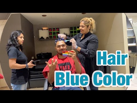 Coloring my Hair BLUE | MY MOM REACTION | FRIENDS REACTION