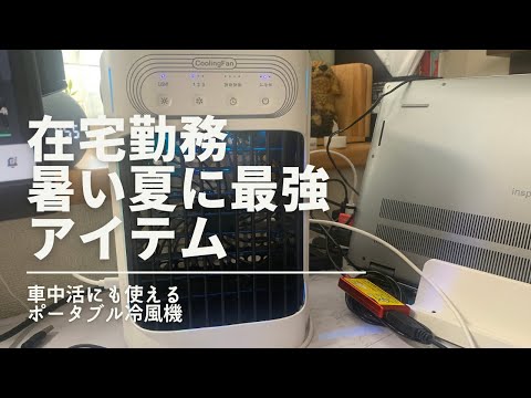 【在宅勤務主婦の日常】🎐節電冷風機‼️車中ランチ、デスク周りで使える❣️＃冷風機＃節電