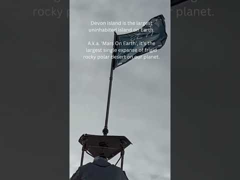 SETI Institute expedition flag flown at the Haughton-Mars Project (HMP) base camp on Devon Island