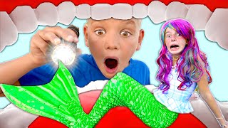 My Brother ATE A Mermaid! Imagination Pretend Play