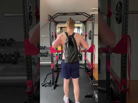 I Tested My PullUp 1RM With Dumbbells In A Rucksack! #gym #gymprogress #pullup