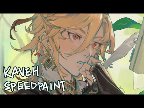 genshin impact - kaveh speedpaint