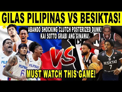 GILAS PILIPINAS vs EUROPE BESIKTAS - Pinas Shocking Posterized Dunk and Sotto Clutch Block! FIBA 2k