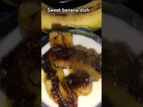 Sweet banana dish#caramel#banana#food#foodies#asmrfood#cooking#bananarecipe#delicious#tasty