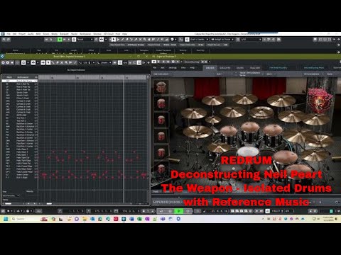 REDRUM - Deconstructing Neil Peart - The Weapon - Isolated Drums with Reference Music