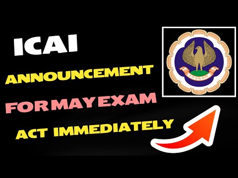 |ICAI Announcement For May 24 Exam | Act Immediately Inter & Final|