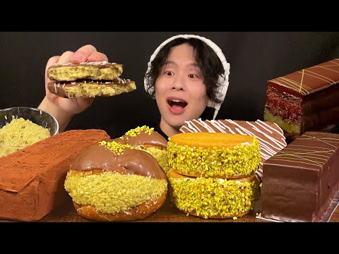 ASMR Dubai Chocolate Party‼️【eating sound/mukbang】