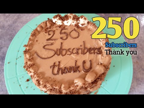 250 subscribers special || Thank you || No oven chocolate cake