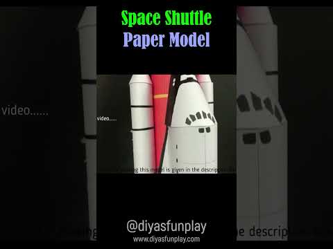 space shuttle model for school project - #shorts - paper space shuttle model - diyas funplay