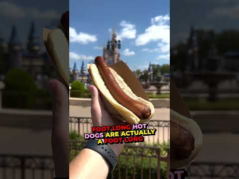 Are Disney’s Foot-Long Hot Dogs actually a foot long? 🌭 #shorts