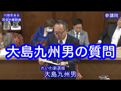 【国会中継録画】大島 九州男 内閣委員会 質疑・討論（2024/12/17）