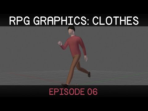 RPG graphics E06: Clothes [Blender]