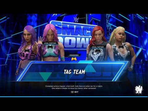 WWE 2K24 AWA knockdown live: Team Bestie vs Evolution