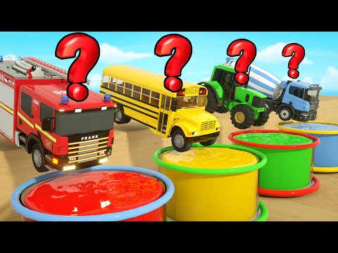 Wheels On the Bus Song - Special vehicles function, Fire truck - Baby Nursery Rhymes & Kids Songs