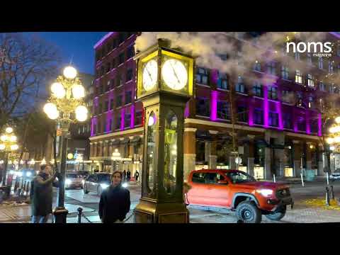 Gastown Vancouver Night Time Walking [4K]