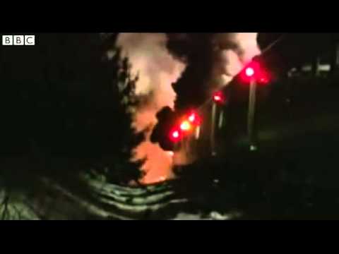 BBC News   New York commuter train hits car killing six