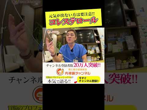 元気がない人は要注意‼︎ ホルモンの材料にもなるコレステロール　下げないで‼︎