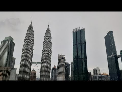 Silent Livestream View of Petronas Twin Towers KLCC Morning