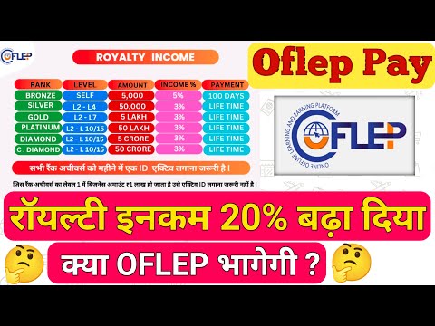 Oflep Pay में Royalty Income को 20% बढ़ा दिया, Oflep Pay Big Update 14 April 2024 ||